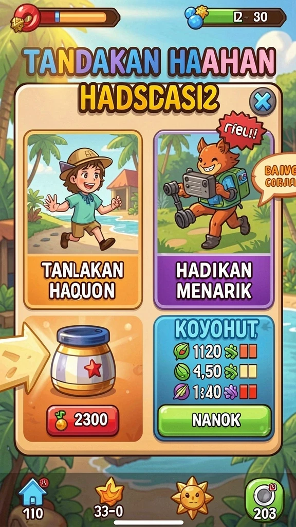 Level baru dengan tantangan yang lebih seru dan menarik.
