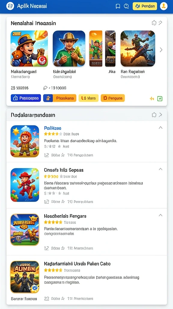 Tampilan antarmuka yang user-friendly.