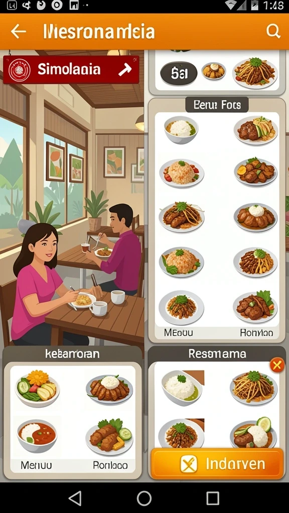 Tampilan antarmuka yang modern dan menarik.