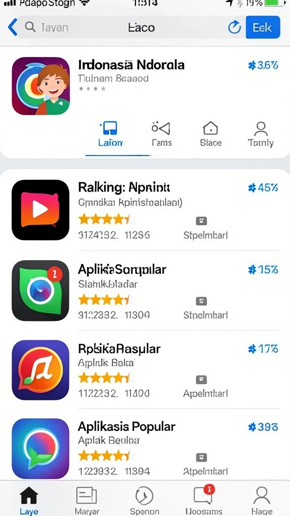 Tampilan menu utama yang menarik dan intuitif.