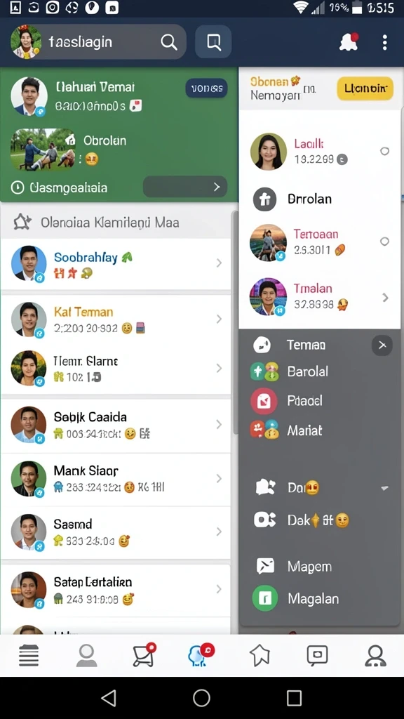 Karakter unik yang dapat dimainkan dengan kemampuan berbeda.