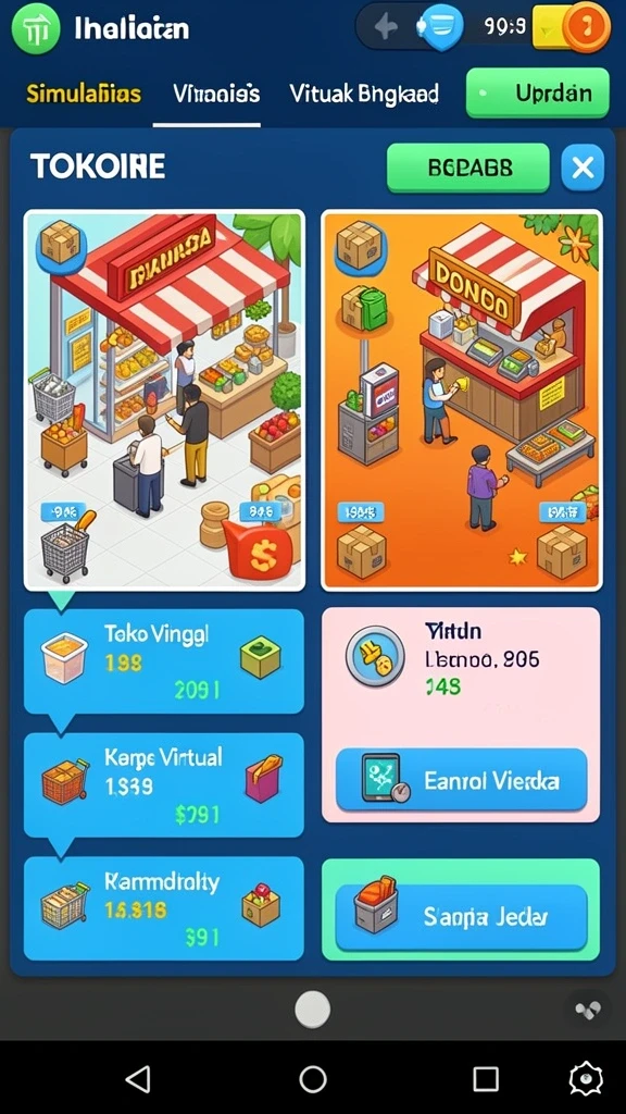 Tampilan antarmuka yang modern dan menarik.
