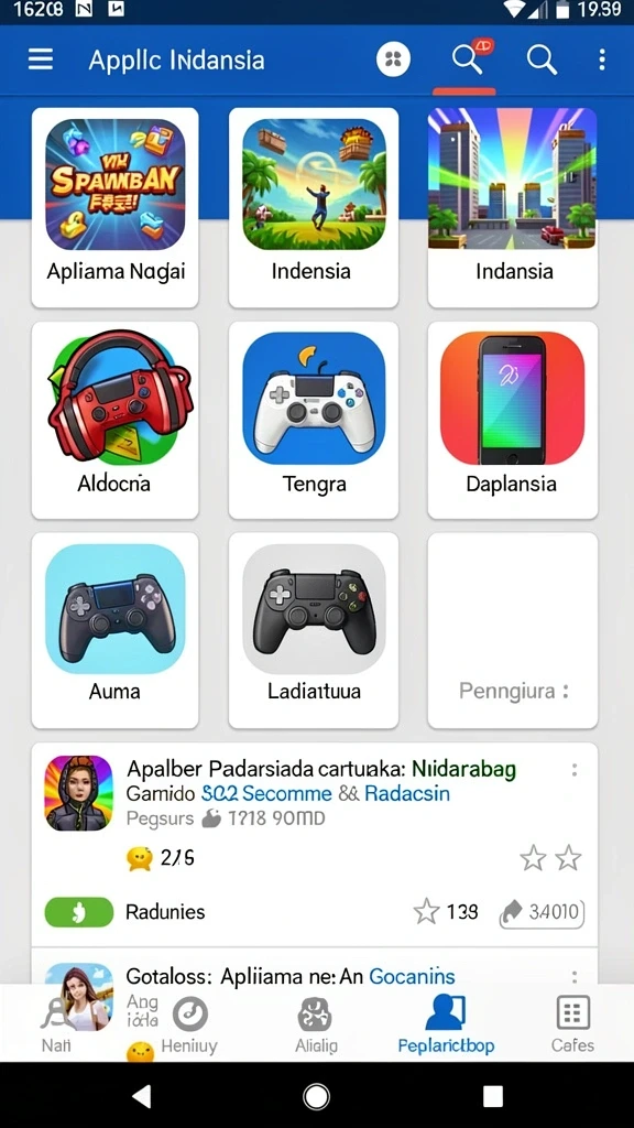 Tampilan antarmuka yang menarik dan modern.