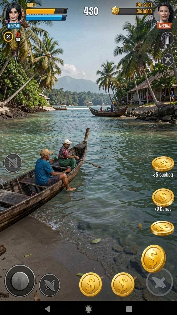 Fitur obrolan untuk berinteraksi dengan pemain lain.