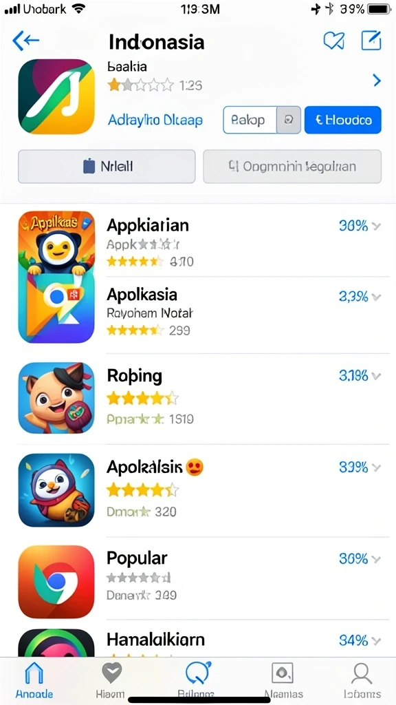 Tampilan awal aplikasi JUTA7 yang menarik.