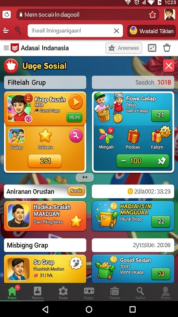 Mode multiplayer yang memungkinkan interaksi antar pemain.