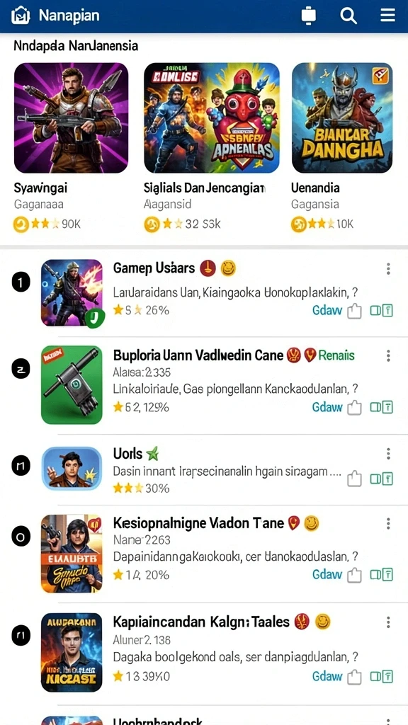 Beragam karakter untuk meningkatkan pengalaman bermain.
