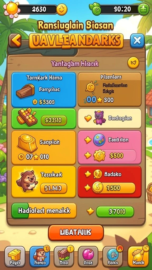 Mode permainan yang seru dan penuh tantangan.