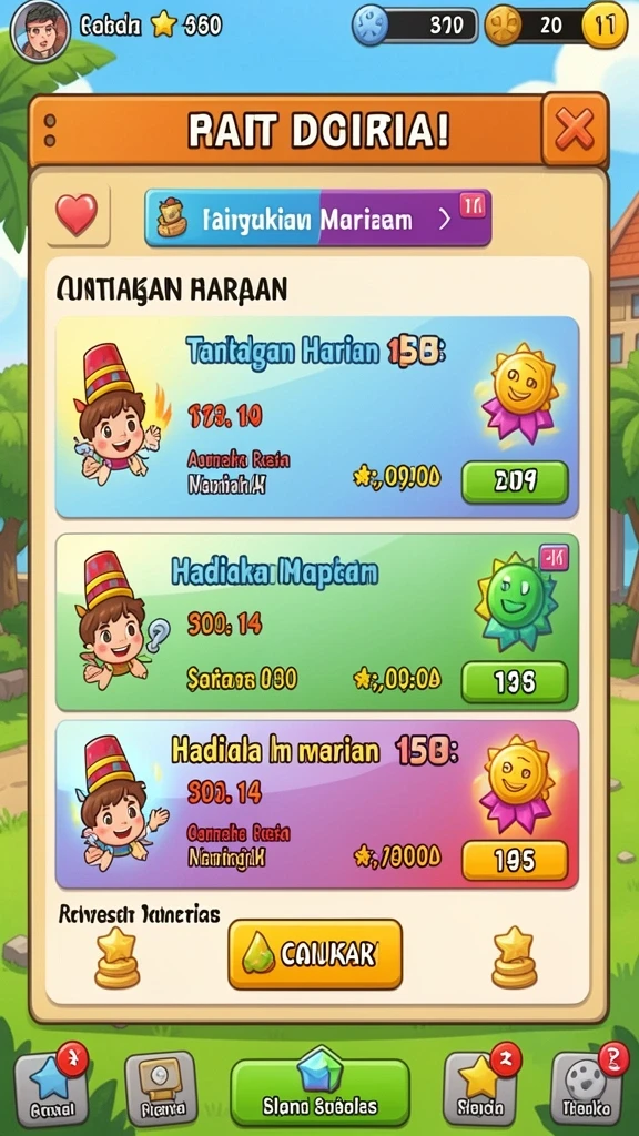 Tampilan antarmuka yang menarik dan user-friendly.