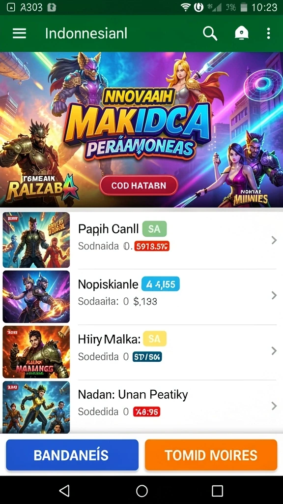 Karakter-karakter unik yang bisa kamu pilih dan kostumisasi.