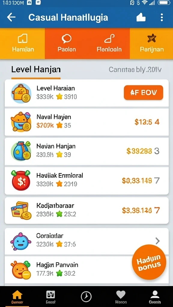 Antarmuka yang sederhana memudahkan akses permainan.