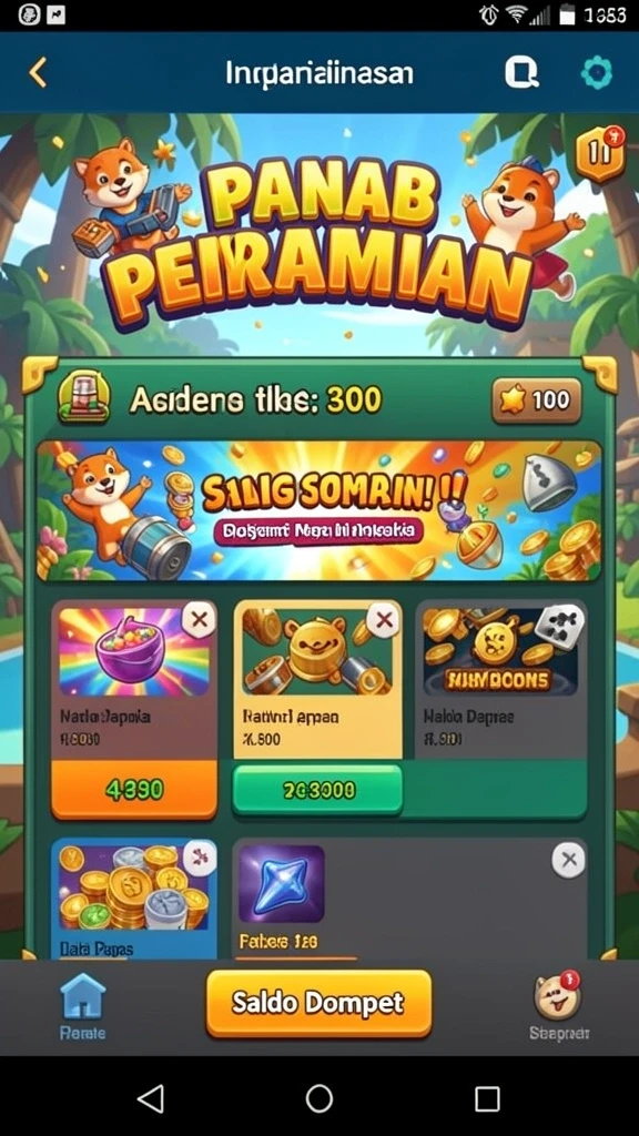 Gameplay seru dengan banyak pilihan mode permainan.