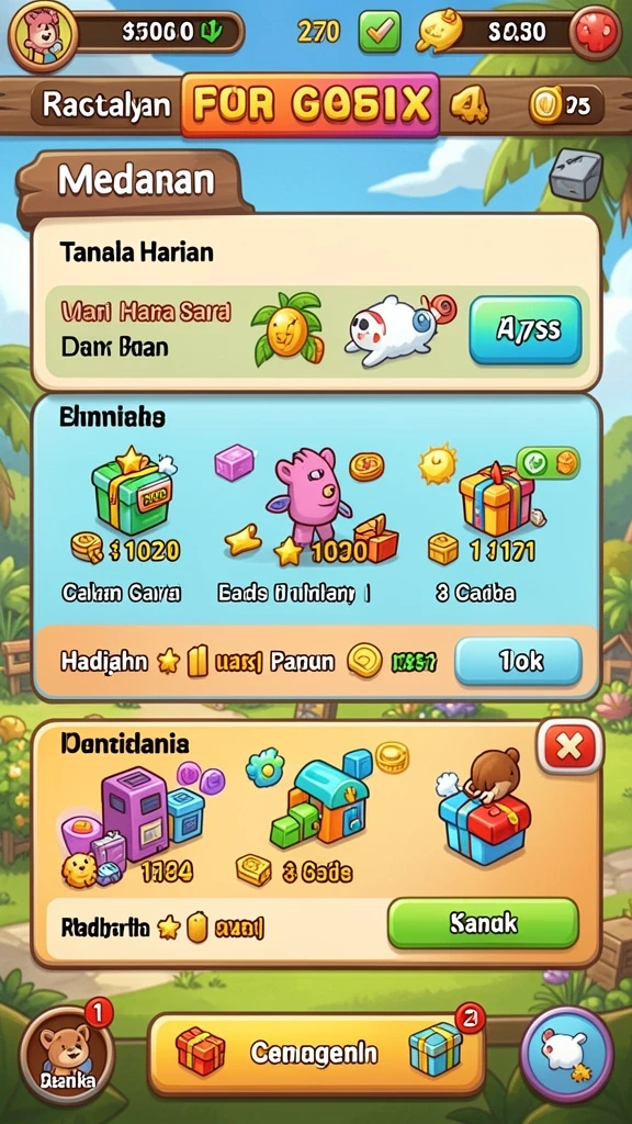Menggambarkan pertempuran epik melawan monster besar.
